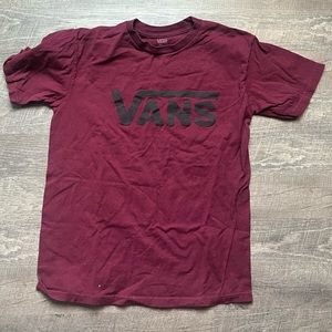 vans maroon shirt